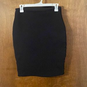 Black pencil skirt
